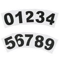 thumbnail image 1 of Uxcell Reflective Number Stickers, Vinyl Mailbox Number Decals Self-Adhesive Black 3", 1 of 6