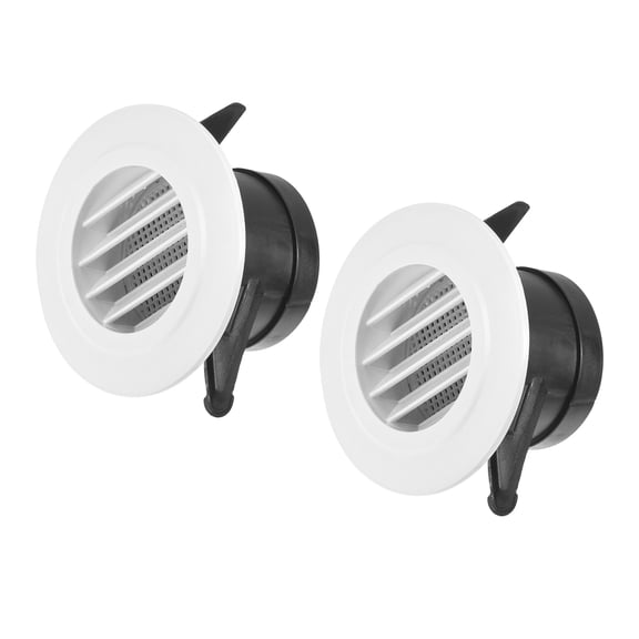 Uxcell 3 Inch Removable Screen Grille Cover Slanted Louver Round Air Vent 2 Pack