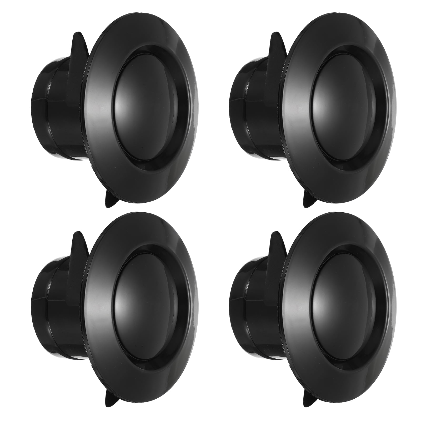 Uxcell 3 Inch Round Air Vent, 4pcs ABS Adjustable Soffit Exhaust Vent Cover, Black