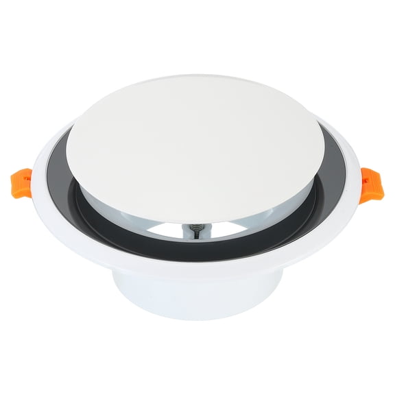 Uxcell 3 Inch Round Air Vent, Adjustable Ceiling Diffuser Grill Cover ABS Plastic Louver Soffit Vent Black
