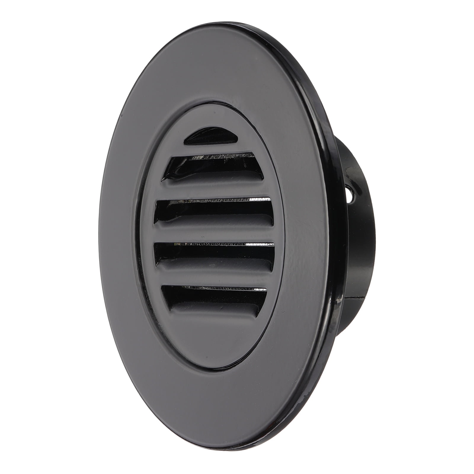 Round Soffit Vent, Aluminum Alloy Wall Vent Grille Cover for Exhaust Black 3 Inch