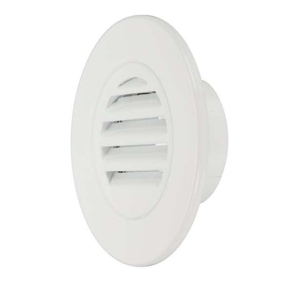Round Soffit Vent, Aluminum Alloy Wall Vent Grille Cover for Exhaust White 3 Inch