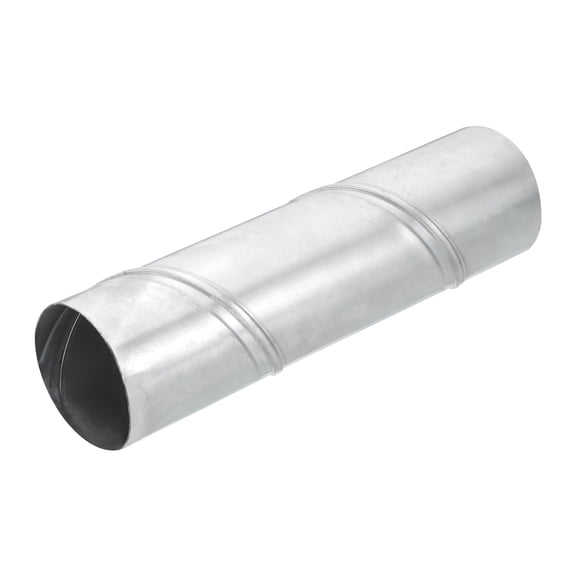Uxcell 3 Inch Round Spiral Air Duct, 12 Inch Long Galvanized Steel Ducting Vent Hose
