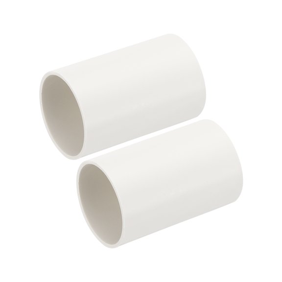 Uxcell 3" Inch Round Ventilation Duct, 4" Inch Long Plastic Pipe Replacement Supply Heating Cooling Ventilation AC System, 2 Pcs