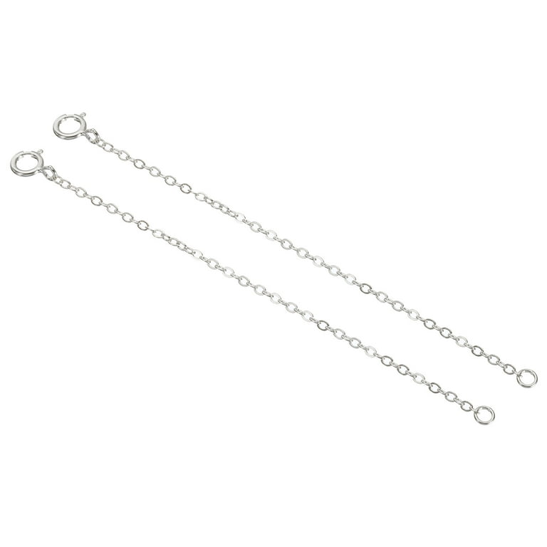 Necklace Extenders, Silver Plated Chain Extenders For Necklaces