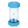 thumbnail image 1 of Uxcell 3 Min Sand Timer, Hexagon Small Sandy Clock, Count Down Sand Glass Sky Blue, 1 of 5