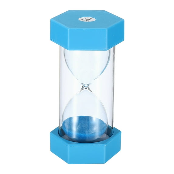 Uxcell 3 Min Sand Timer, Hexagon Small Sandy Clock, Count Down Sand Glass Sky Blue