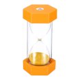 thumbnail image 1 of Uxcell 3 Minute Sand Timer, Hexagon Small Sandy Clock, Count Down Sand Glass Orange, 1 of 5