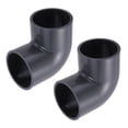 thumbnail image 1 of Uxcell Duct Connector, Plastic Dryer Hose Connector Pipe Fitting Adapter Coupling for Vent Hose 3" Gray, 1 of 6