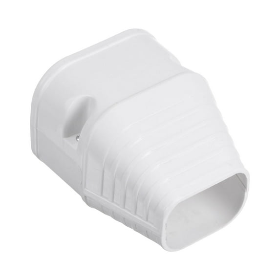 Uxcell 3" Decorative Line Cover Reducer End Cap Tubing Parts Accessories for Air Conditioner, White