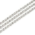 thumbnail image 1 of Uxcell 3 Pack 11 Yard 2.5mm Crystal Rhinestone Diamond Close Chain Trim Trimming Claw Cup Chain Silver, 1 of 5