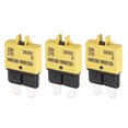 thumbnail image 1 of Uxcell 3 Pack 28V DC 20A Yellow ATC/ATO Manual Mini Resettable Fuse, 1 of 6