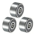 thumbnail image 1 of Uxcell 3 Pack 3301-2RS/5301-2RS Double Row Sealed Angular Contact Ball Bearing, 12 x 37 x 19mm Ball Bearings for Electric Motor, Pumps, Compressors, Agricultural Machinery, 1 of 6