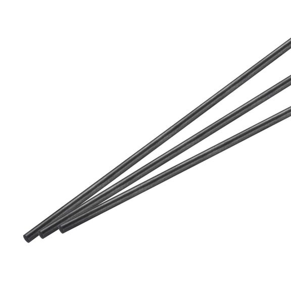 Uxcell 3 Pack Carbon Fiber Rod 3.5mm x 150mm for RC Plane DIY Tool Wing Tube Quadcopter Arm