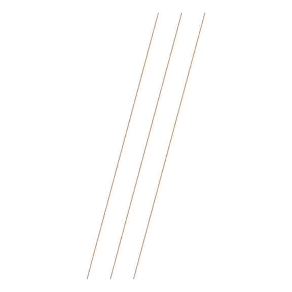 Uxcell 3-Pack Copper Round Rod 1.2mm x 300mm T2 Copper Stock