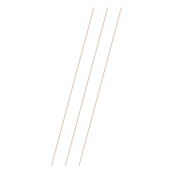 Uxcell 3-Pack Copper Round Rod 1mm x 300mm T2 Copper Stock