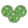 thumbnail image 1 of Uxcell 3-Pack Decorative Ball for Bowls, 3 Inch Mosaic Glass Balls Decorative Glass Orbs for Home Decor/Dining Tables [Green], 1 of 7