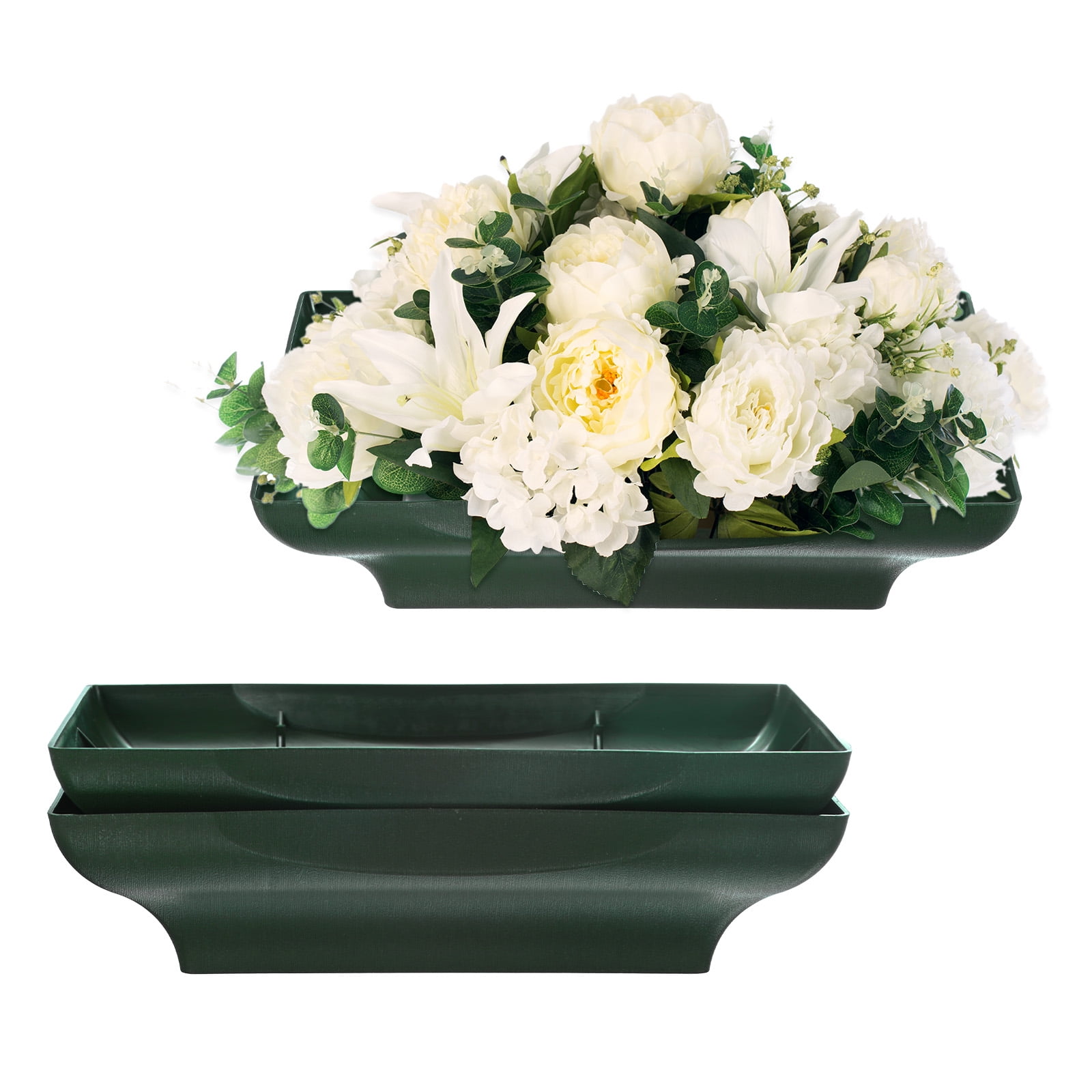 Uxcell 3-Pack Floral Arrangement Bowls, 8.7 Inch Floral Foam Bowl [Brown Green]