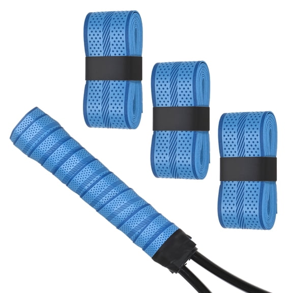 Uxcell 3-Pack Golf Grip Wrapping Tapes Anti-Slip Sweat Absorbent Tennis Overgrip Grip Tape for Golf/Racquetball/Badminton Blue