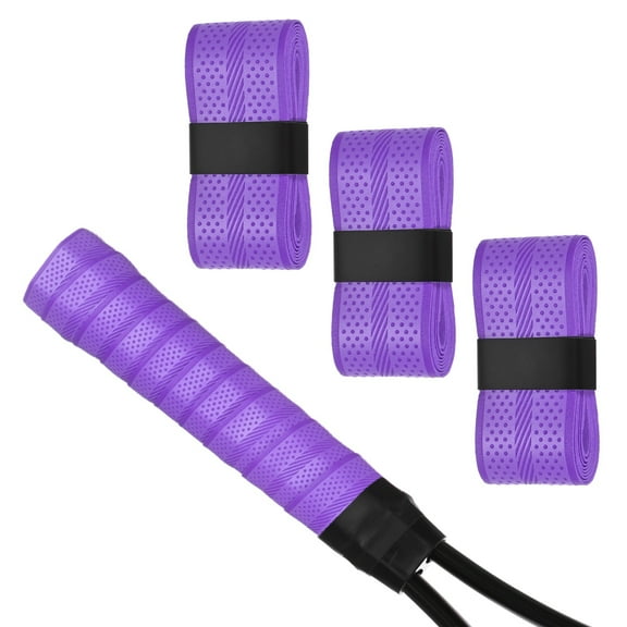 Uxcell 3-Pack Golf Grip Wrapping Tapes Anti-Slip Sweat Absorbent Tennis Overgrip Grip Tape for Golf/Racquetball/Badminton Light Purple