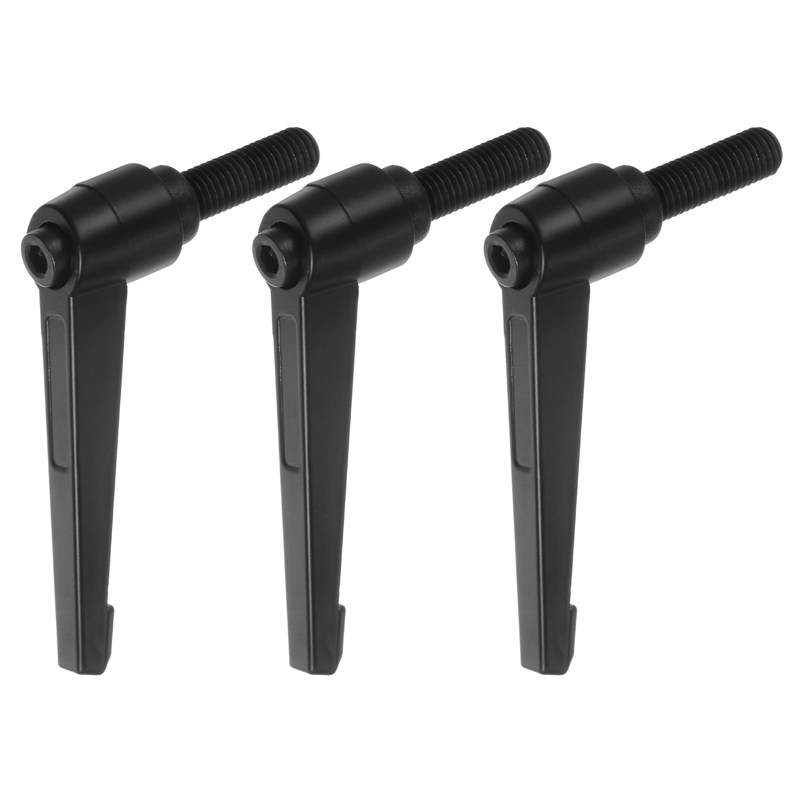Uxcell 3 Pack M12 x 50mm Male Threaded Stud Adjustable Clamping Lever