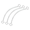 thumbnail image 1 of Uxcell 3 Pack Necklace Extenders 925 Sterling Silver 50mm Chains with Clasps, Silver, 1 of 6