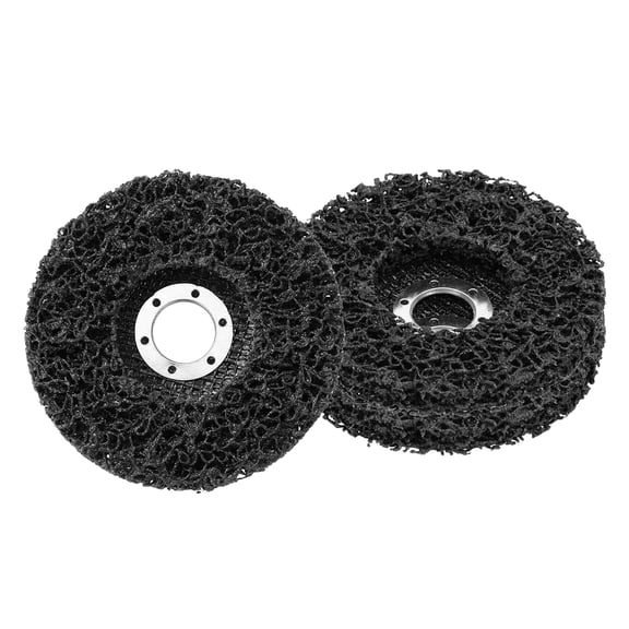 Uxcell 3 Pack Paint Stripper Discs for Angle Grinder - 4.5" x 7/8"(Arbor) Rust Remover Wheel Stripping Wheel for Clean Remove Rust Paint Welds Oxidation Metal Wood Surface, Black