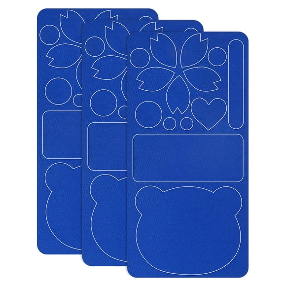 Uxcell 3-Pack Polyester Repair Patches, 7.9 x 3.9" Self-Adhesive Fabric Repair Patches for Sofas, Sapphire Blue