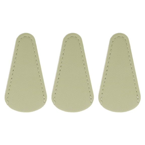 Uxcell 3 Pack Scissors Sheath, 2.9" x 1.5" Scissors Cover Protector PU Leather Portable Collect Bags for Eyebrow Trimming Beauty Tool Protection, Light Green