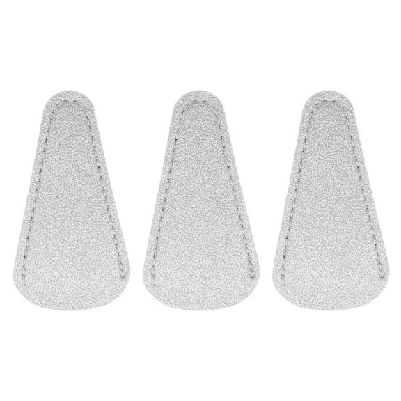 Uxcell 3 Pack Scissors Sheath, 2.9" x 1.5" Scissors Cover Protector PU Leather Portable Collect Bags for Eyebrow Trimming Beauty Tool Protection, Silver