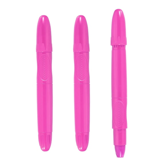 Uxcell 3 Pack Twistable Crayons, Coloring Twist Crayon Retractable Easy to Hold Silky Washable for Coloring Books Crafts Christmas Gifts Birthday Parties Art Office Supplies, Pink