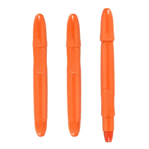 Uxcell 3 Pack Twistable Crayons, Coloring Twist Crayon Retractable Easy to Hold Silky Washable for Coloring Books Crafts Christmas Gifts Birthday Parties Art Office Supplies, Orange