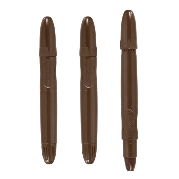 Uxcell 3 Pack Twistable Crayons, Coloring Twist Crayon Retractable Easy to Hold Silky Washable for Coloring Books Crafts Christmas Gifts Birthday Parties Art Office Supplies, Coffee