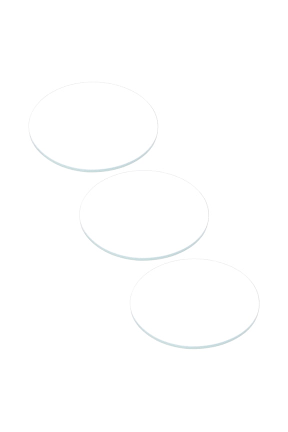 3 Pack Watch Glass Crystal Lens, 42mm Dia. 1.1mm Edge Thickness Double Dome Round Clear Watch Glass
