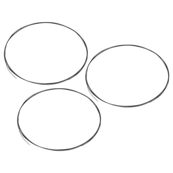 Uxcell 3 Pack99.95% High Purity Tungsten Wire, 0.5mm Dia x 2 Meter Length Metal Coil