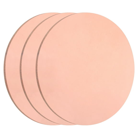 Uxcell 3 PackCopper Round Plate, 0.08"(2mm) Thick 2"(50mm) Dia T2 Pure Copper Sheet