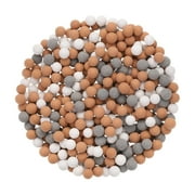 Uxcell 3 Packs Replacement Shower Head Beads 5-6mm for Filtration, White, Grey, Orange