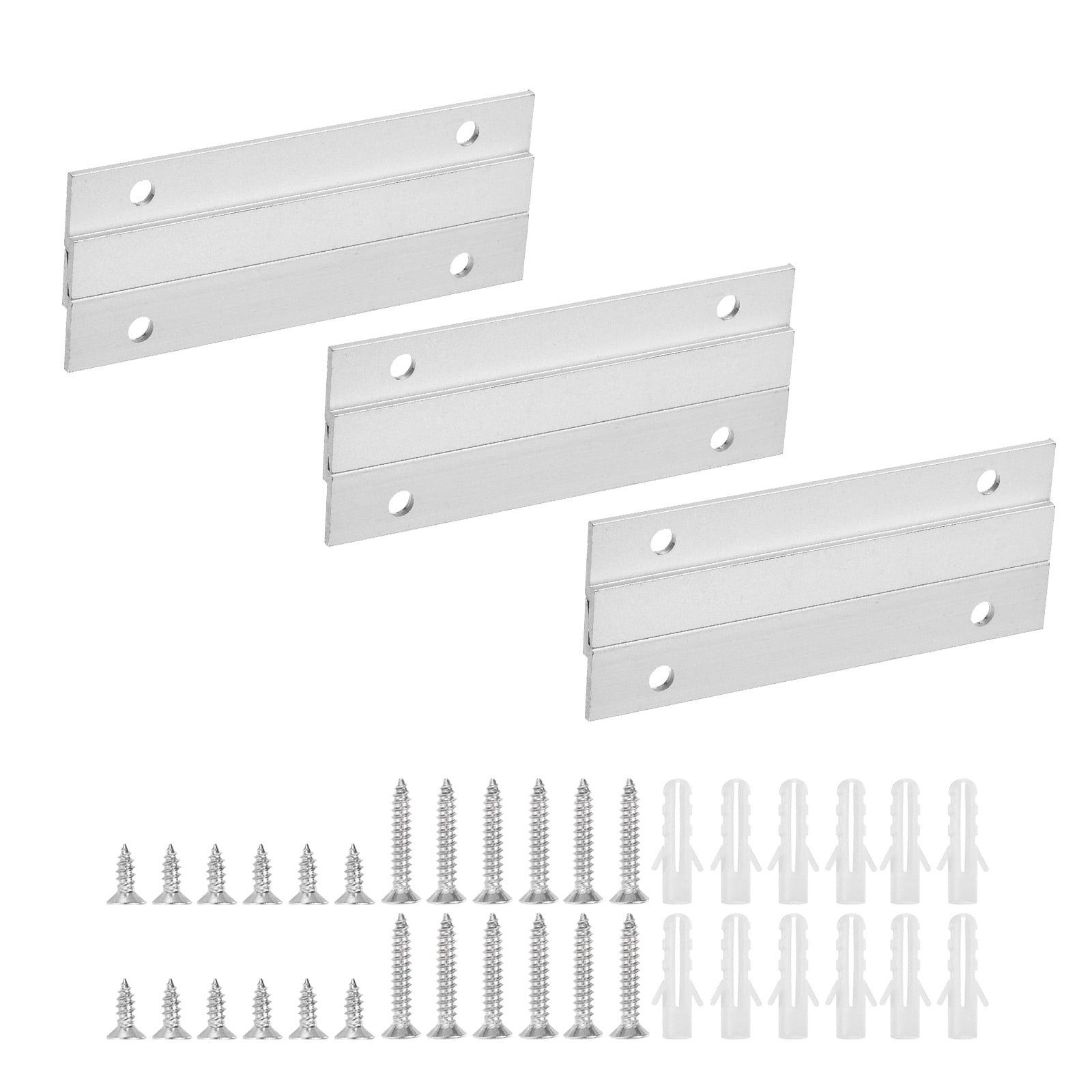 Z Clip French Cleat Hanger Set (2 Pack) - Aluminum Z Bar Wall Mount Kit For Hanging Pictures, Mirrors, Art, Frames, Up To 100 Lbs
