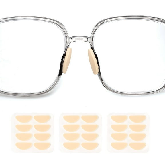 Uxcell 3 Pairs Glasses Nose Pads Foam Eyeglass Nose Pads D-shaped, 1mm, Skin Color