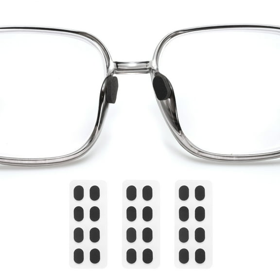 Uxcell 3 Pairs Glasses Nose Pads Soft Foam Eyeglass Nose Pads Oval, 1.5mm, Black