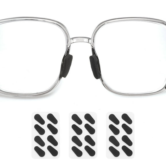 Uxcell 3 Pairs Glasses Nose Pads Soft Foam Eyeglass Nose Pads Water Drop, 1.5mm, Black