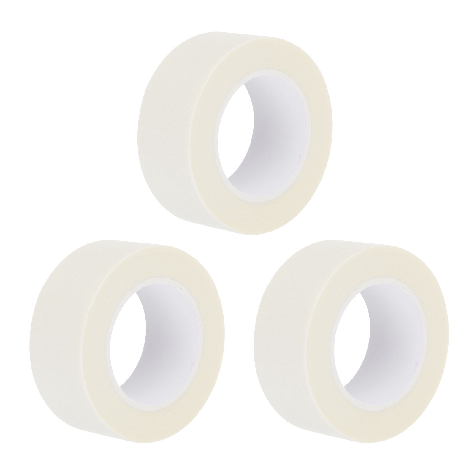 Uxcell 3 Pcs 1 Inch Wide 14 Yards White Masking Tape Painters Tape Rolls for Home Office