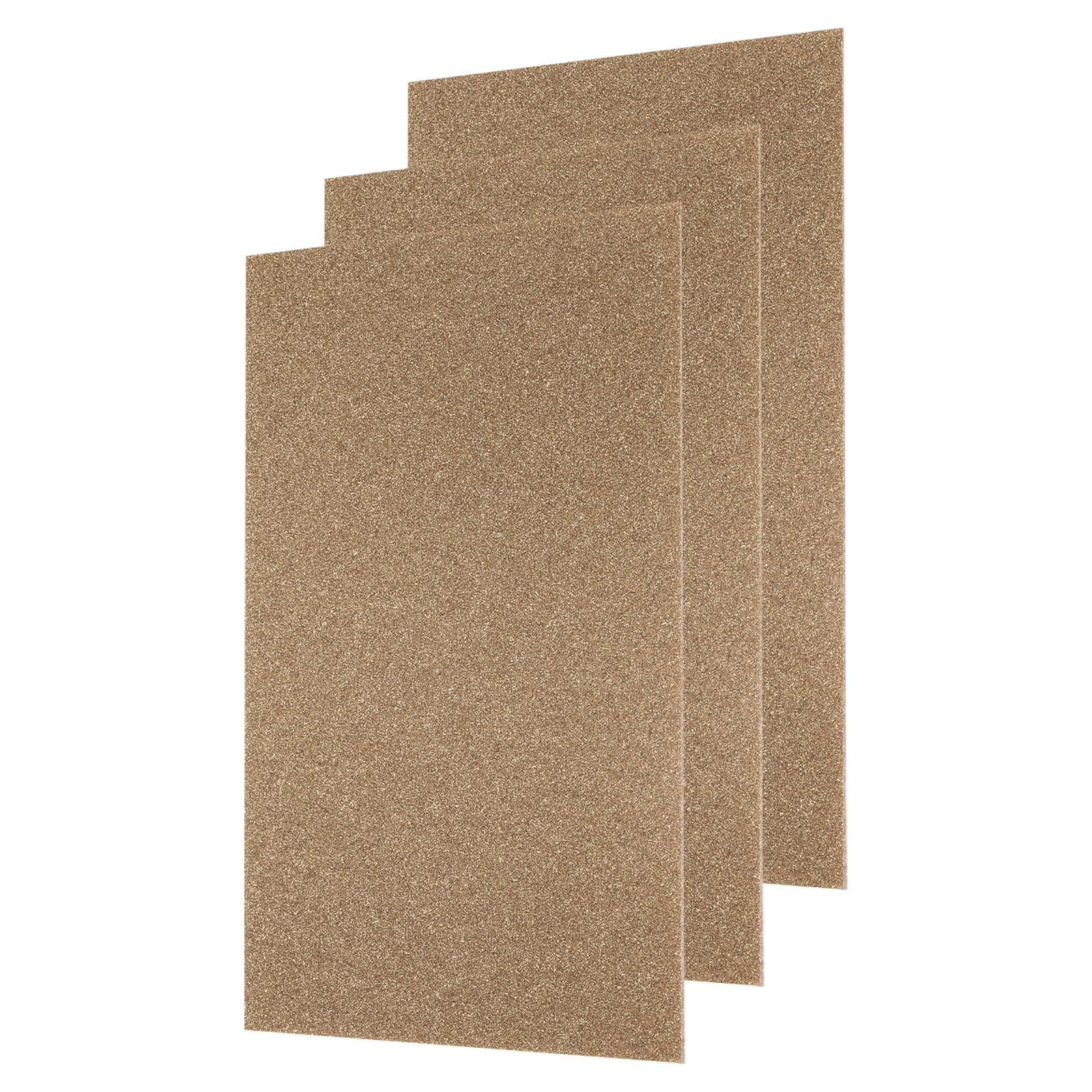 Uxcell 3 Pcs Brown Glitter Acrylic Sheets 1/8