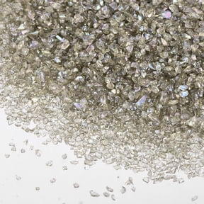 Uxcell 3 Pcs Crushed Glass for Resin Art, 50g Irregular Metallic Chunky Chips Small Broken Crushed Glass Glitter Pieces for Crafts DIY Vase Filler Jewelry Making Decor, Gray Brown