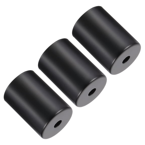 Uxcell 3 Pcs E27 Lamp Socket Cup, Black (1.7" OD x 2.4" H)