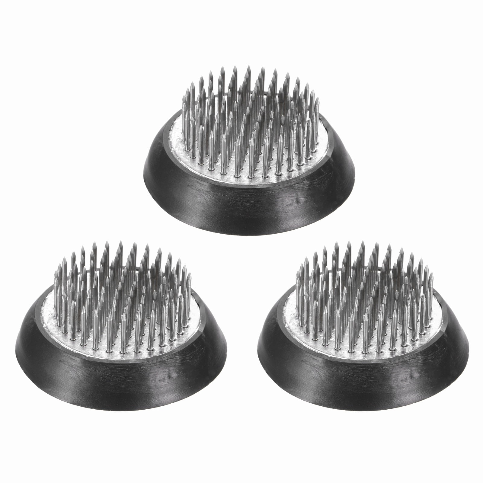 Uxcell 3 Pcs Floral Frogs Kenzan, 2 Inch Round Steel Flower Arrangement Holder, Arranger Pin Fixed Tool for Vase Centerpiece, Wedding, Home Decoration, Silver Tone
