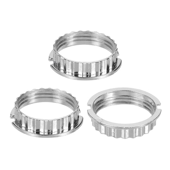 Uxcell 3 Pcs G9 Light Socket Rings, M27 Threaded Metal Shade Holder Adapter Ring for 1-1/16in Thread Diameter G9 Socket for Table Floor Pendant Chandeliers Lamp Light Fixture(Big)