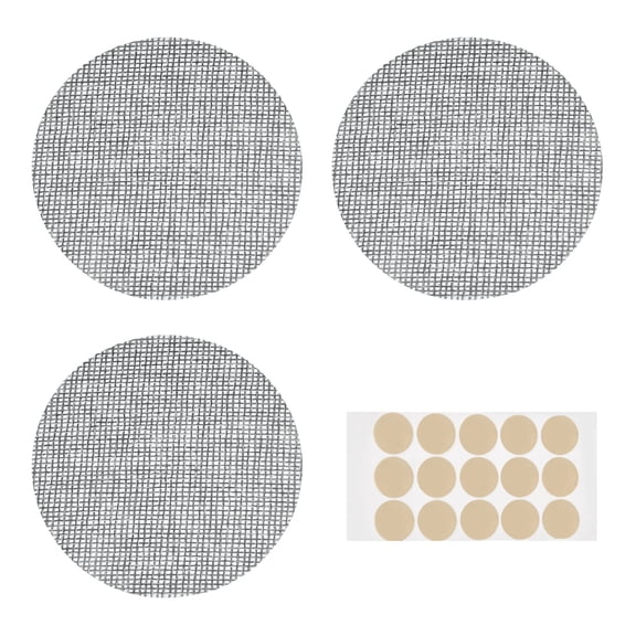 Uxcell 3 Pcs Lampshade Diffuser, 3.15" Dia Round Diffuser Fabric Lamp Cover Proof Light Softener shades with Adhesive Dots for LED Ceiling Light Downlight Spotlight Pendants, Gray