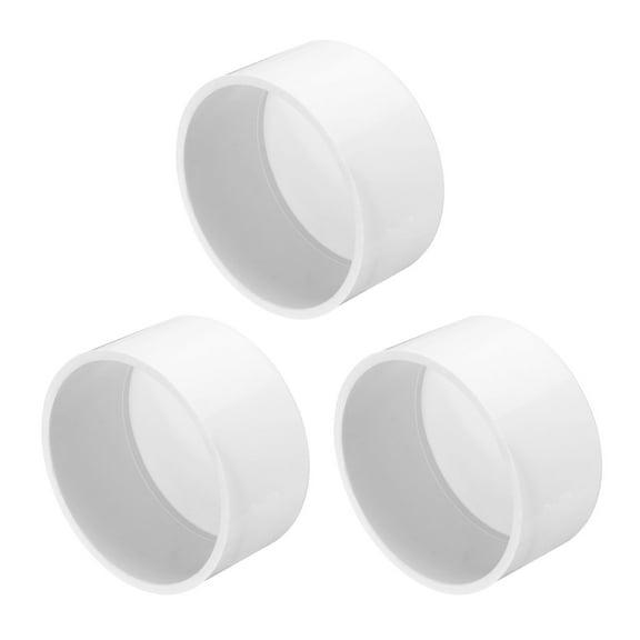 Uxcell 3Pcs Pipe End Cap Fitting 2.5 Inch Plug Adapter Socket Fittings for Furniture Grade DIY Connection