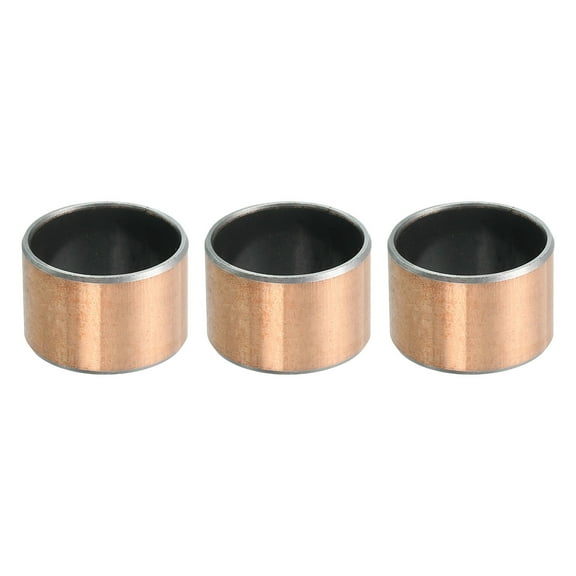 Uxcell 3 Pcs Sleeve Bearing 1" Bore x 1-1/8" OD x 3/4" Length Plain Bearings Wrapped Oilless Bushings Self-Lubricating Bushings for Sliding Parts of Machinery